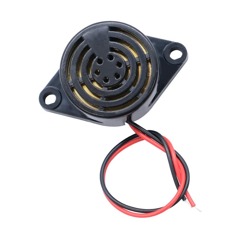 mxuteuk 6pcs DC 3-24V Wired Electronic Buzzer Alarm Sounder Speaker Intermittent Beep Tone SFM-27-II - Image 4